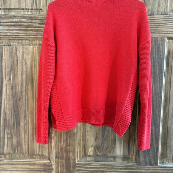 Red Women's Sweater Tahari Medium - Picture 3 of 4